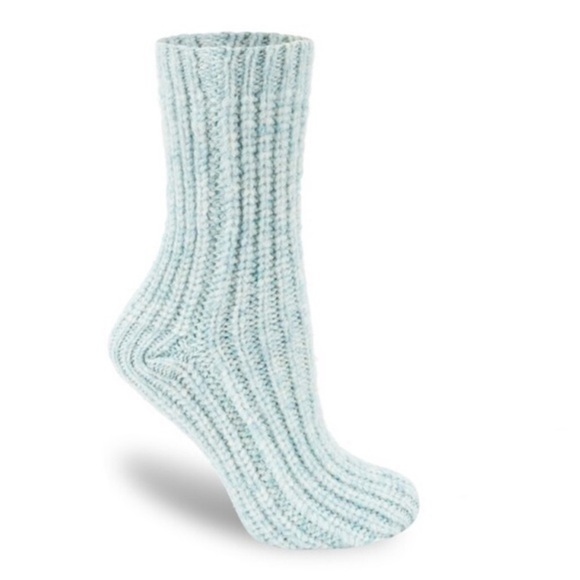 LEMON Chunky Knit Sweater Socks Pink & Mint One Size NEW - Picture 8 of 8